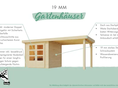 Gartenhaus Sommersdorf 4 terragrau Produktbild #11