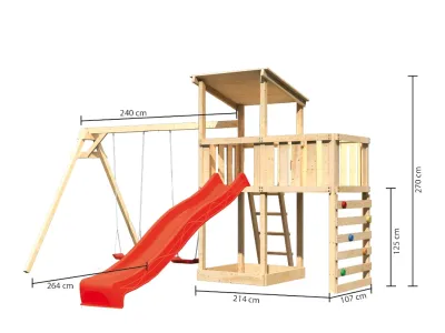 Spielturm Anna naturbelassen mit Varianten Produktbild #2