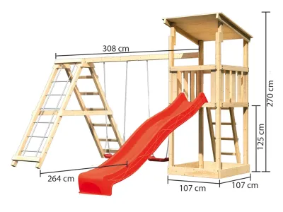 Spielturm Anna naturbelassen mit Varianten Produktbild #4