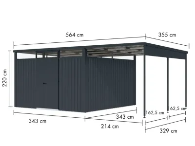 Metall-Gerätehaus "Østen 3,5" Produktbild #6