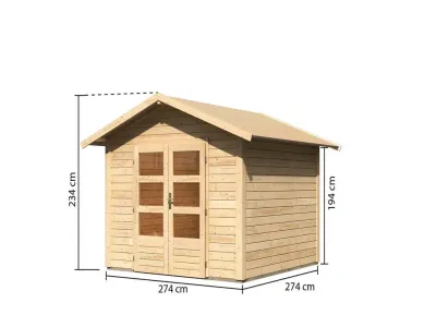 Gartenhaus Talkau 6 28 mm naturbelassen Produktbild #3