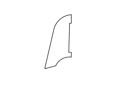 Sockelleiste Eiche furniert, matt versiegelt Produktbild #5