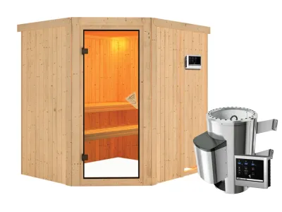 Sauna Systemsauna Lilja inkl. Plug & Play Saunaofen externe Steuerung Produktbild #3
