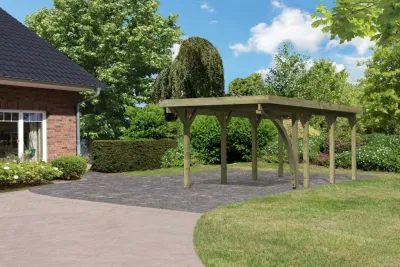 Carport Einzel 2 CLASSIC inkl. Einfahrtsbogen Produktbild #1