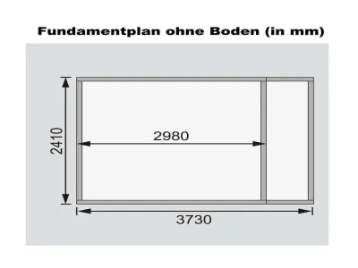 Gartenhaus SET Retola 6 19 mm naturbelassen, inkl. Anbauschrank Produktbild #10
