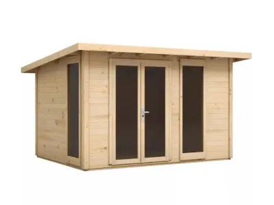 Gartenhaus Homeoffice Karvo 2 28 mm naturbelassen Produktbild #10