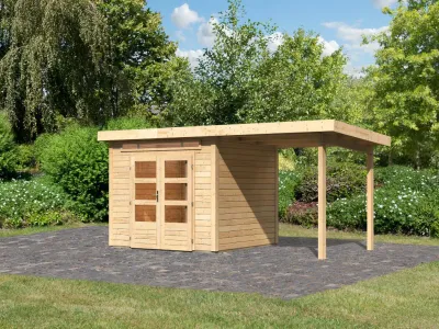 Gartenhaus Kandern 3 Set naturbelassen Produktbild #1