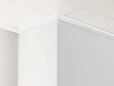 Deckenabschlussleiste DAL 3 weiß Hochglanz Produktbild #1