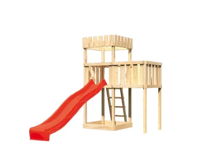 Spielturm Ritterburg Löwenherz SET naturbelassen Produktbild #2