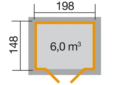 Gartenhaus 323 Gr. 1 19 mm lasiert Produktbild #2
