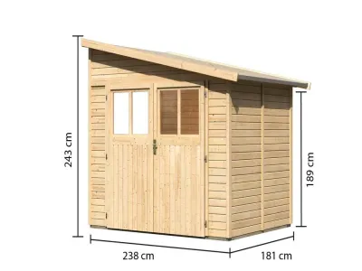 Gerätehaus Anlehnhaus Bomlitz 2 19 mm naturbelassen Produktbild #9