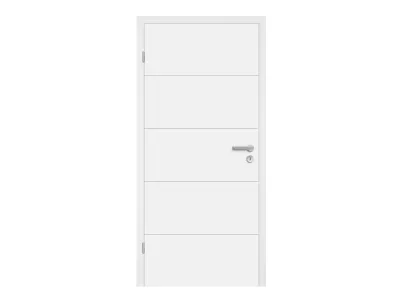 Zimmertür Mala 10 Weißlack RAL 9003, Designkante Produktbild #4