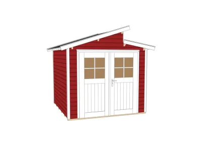 Gartenhaus 226 Gr. 1 21 mm schwedenrot Produktbild #3