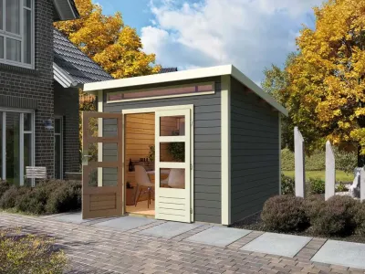Gartenhaus Kandern 6 28 mm terragrau Produktbild #1