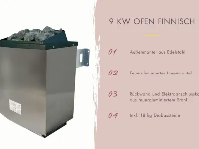 Karibu Sparset Saunaofen 9 kW  Produktbild #4