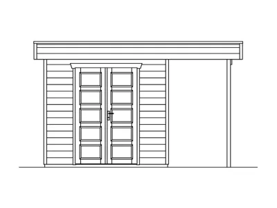Gartenhaus Venlo 2 28 mm naturbelassen Produktbild #5