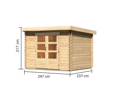 Gartenhaus Olaf 3 naturbelassen Produktbild #6
