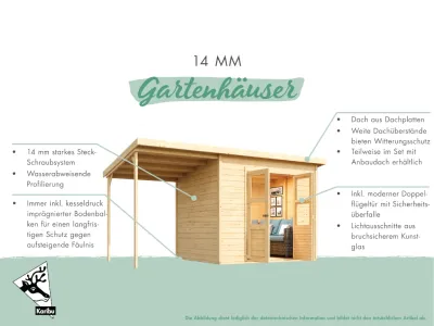 Gartenhaus Dahme 0 ECO standard Produktbild #2