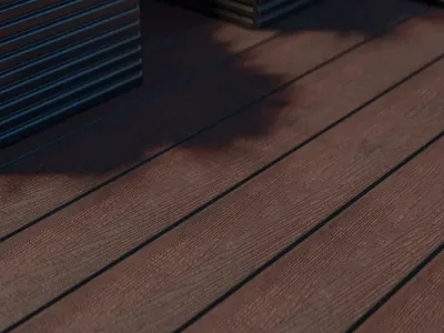 Terrassendiele WPC braun Holzoptik geprägte Oberfläche  Produktbild #2