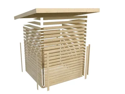 Gartenhaus Multifunktionshaus Pultdach 28 mm Produktbild #2