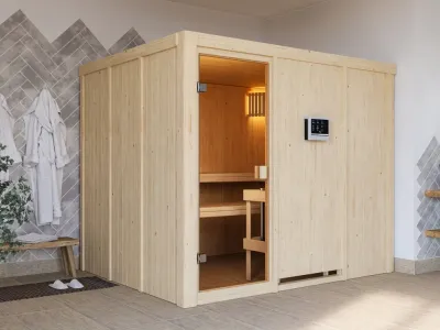 Sauna Systemsauna SPARSET Nybro inkl. 9 kW Ofen mit integr. Steuerung Produktbild #1