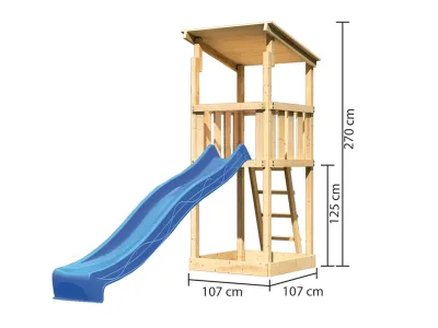 Spielturm Anna naturbelassen mit Varianten Produktbild #4