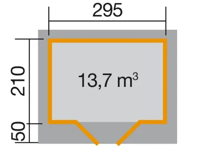 Gartenhaus Designhaus 126 Gr. 1 28 mm schwedenrot Produktbild #3