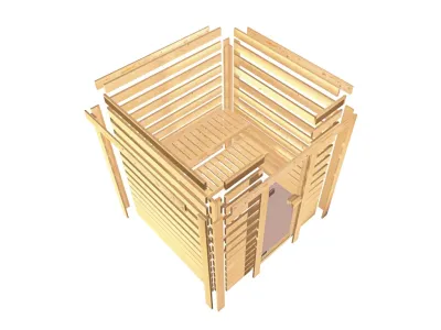 Massivholzsauna Sophie 4 Produktbild #3