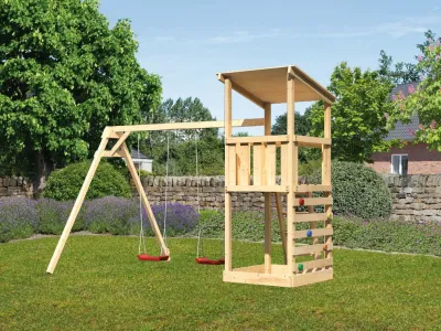 Spielturm Anna naturbelassen mit Varianten Produktbild #1
