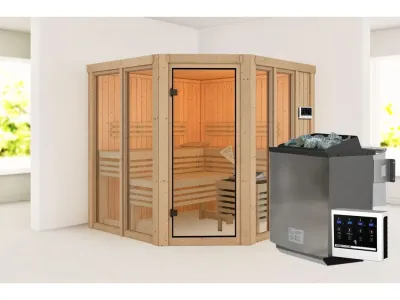 Sauna Airi SET mit Ofen 9 kW, Bio externer Steuerung Produktbild #8