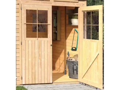 Gartenhaus Glücksburg 3 ECO 19 mm naturbelassen Produktbild #6