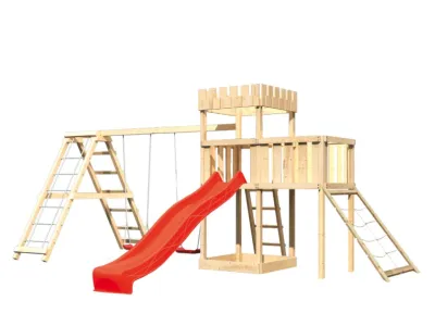 Spielturm Ritterburg Löwenherz SET naturbelassen Produktbild #8