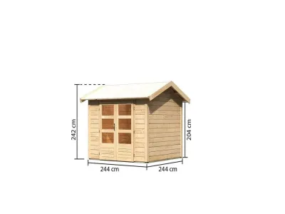 Gartenhaus Theres 3 28 mm naturbelassen Produktbild #4