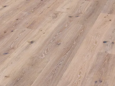 Parkett Eiche Boston Whitewash XL Landhausdiele Produktbild #1