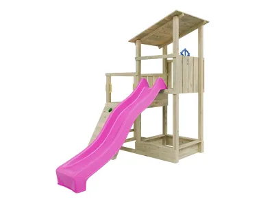 Spielturm Big Pirate KDI inkl. Rutsche pink Produktbild #4