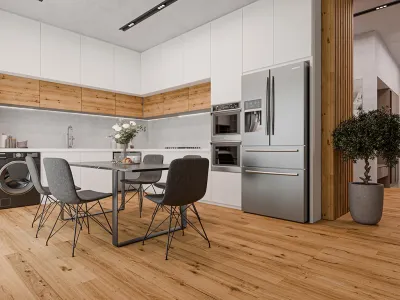 Parkett Eiche XL Wild Landhausdiele Gebürstet Produktbild #5
