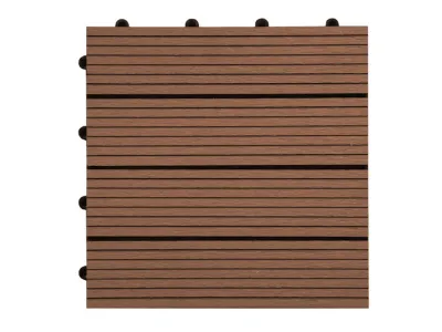 WPC-Terrassenfliese Basic braun Produktbild #1