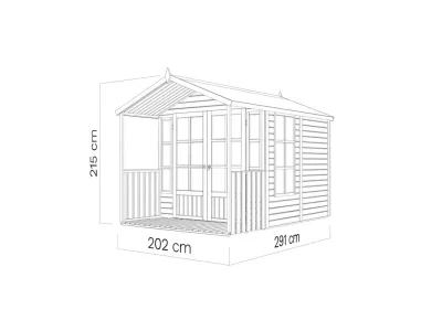 Gartenhaus Hanley 19 mm natur Produktbild #3