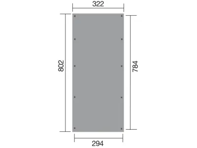 Carport Flachdach-Einzelcarport 617 Gr. 3 Produktbild #2