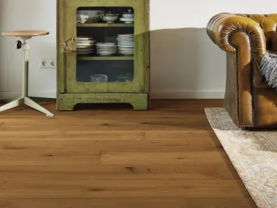 Parkett PD 400 Eiche authentic gedämpft 9016 Landhausdiele Gebürstet Produktbild #3