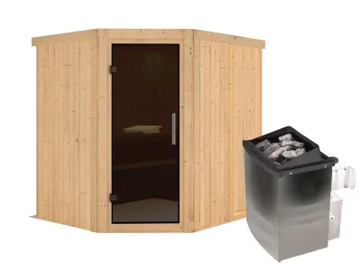 Sauna Systemsauna Siirin, inkl. 9 kW Ofen mit integrierter Steuerung Produktbild #4