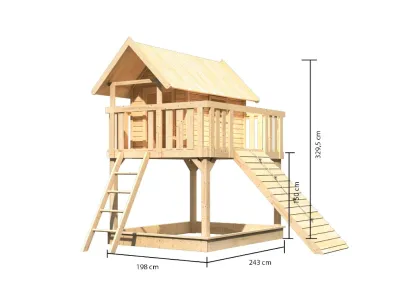 Stelzenhaus Fidel SET naturbelassen Produktbild #6