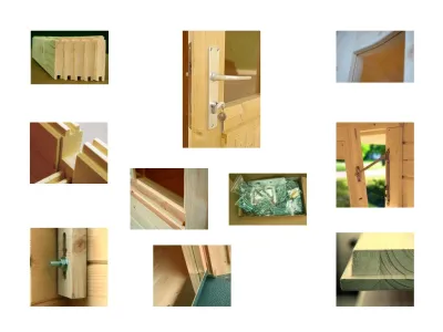 Gartenhaus Blockbohlenhaus Klara 4,7 m² 28 mm transparent tauchimprägniert Produktbild #4