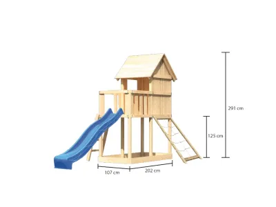 Kinderspielhaus Frieda SET naturbelassen Produktbild #7
