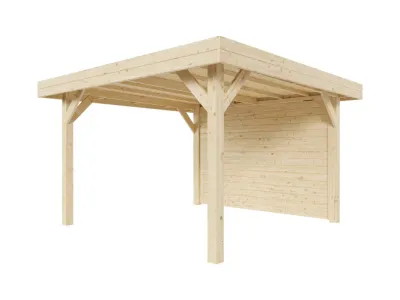 Pavillon Gartenlaube Dice Fichte, Seite offen Produktbild #4