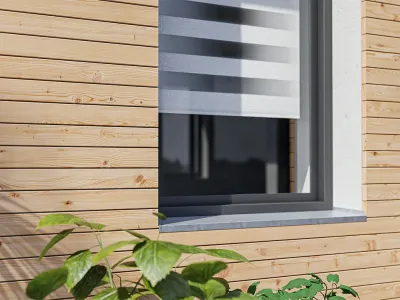 Fassadenverkleidung Rhombusleiste Europäische Lärche Produktbild #12