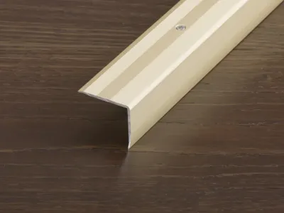 Treppenkantenprofil PROSTEP Aluminium eloxiert Champagne Produktbild #1