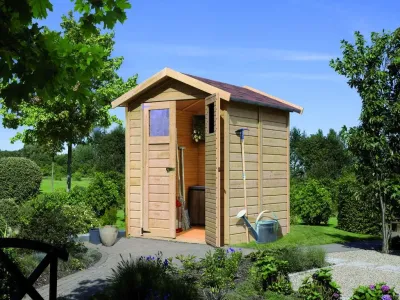 Gartenhaus Gerätehaus Dahme 3 ECO 14 mm naturbelassen Produktbild #1