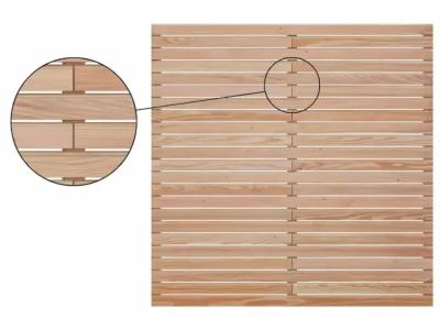 Sichtschutzzaun Rhombus Lärche Produktbild #7