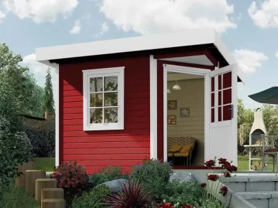 Gartenhaus Designhaus 213 Plus Gr. 1 schwedenrot Produktbild #1